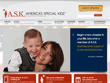 Tablet Screenshot of americaspecialkidz.org